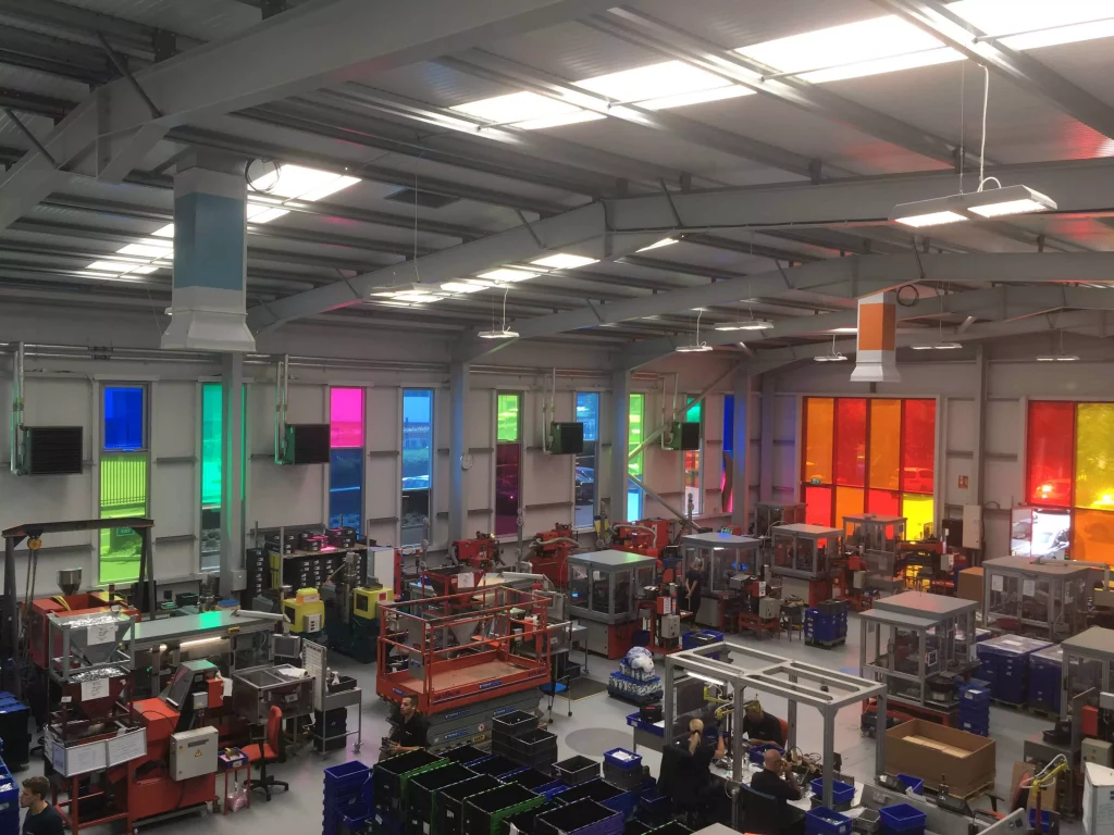 Gripple Internal Industrial area, with input ventilation units.