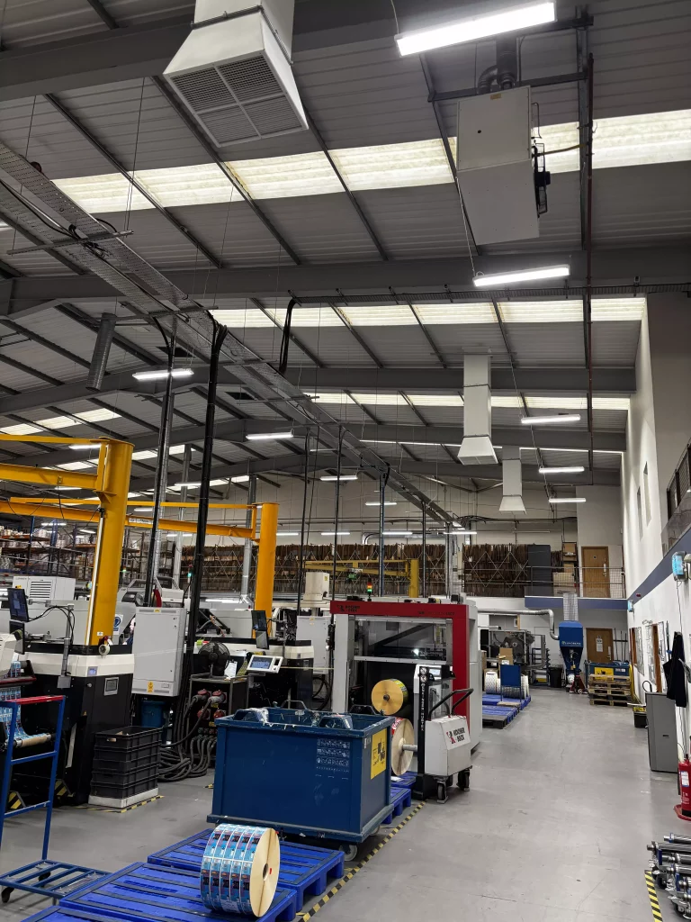 Inside of industrial factory